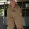 Original manufacturer men's summer thin ice silk casual pants, loose and trendy sportswear pants, Korean-style comfortable and breathable pants Specification image